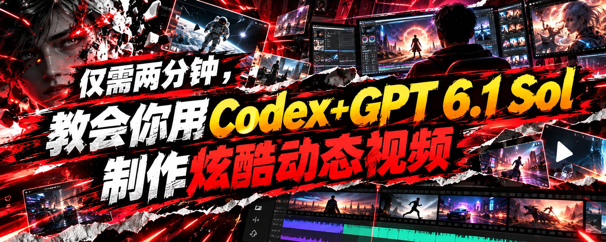 《Codex+GPT 6.1 Sol制作炫酷动态视频》